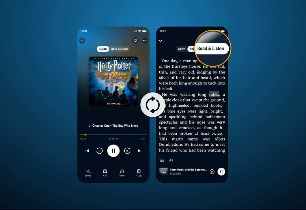 Audible announces Read & Listen feature that syncs audiobooks and ebooks