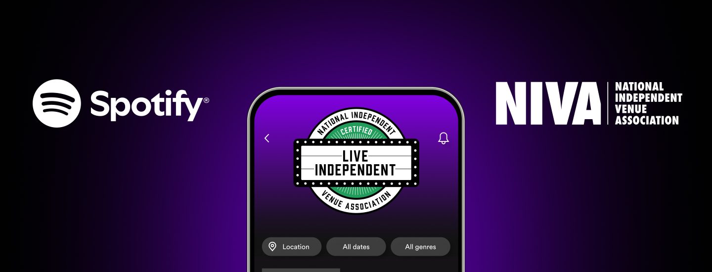 Spotify teams up with NIVA to support grassroots venues in the US