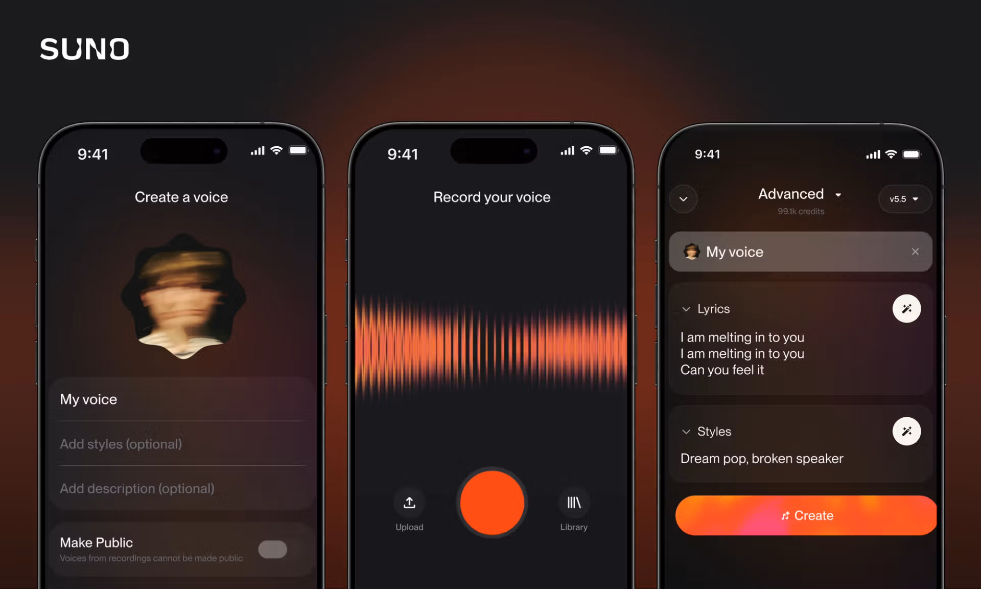 Suno brings Voices to its mobile app for iOS and Android