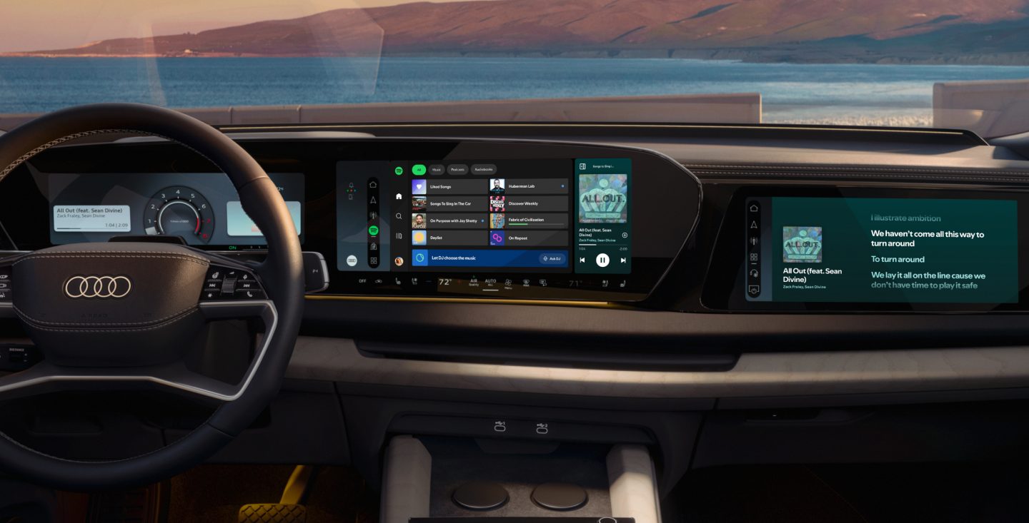 Spotify brings its streaming experience directly to Audi cars