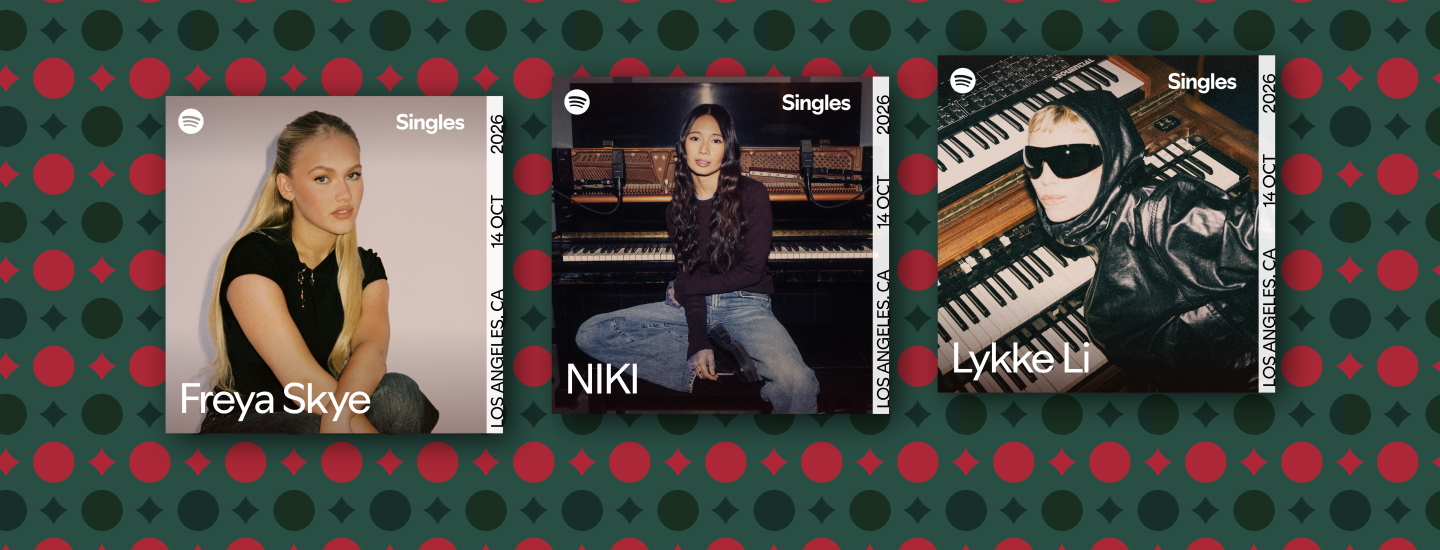 Spotify reveals its 2026 Holiday Singles featuring Freya Skye, NIKI and Lykke Li