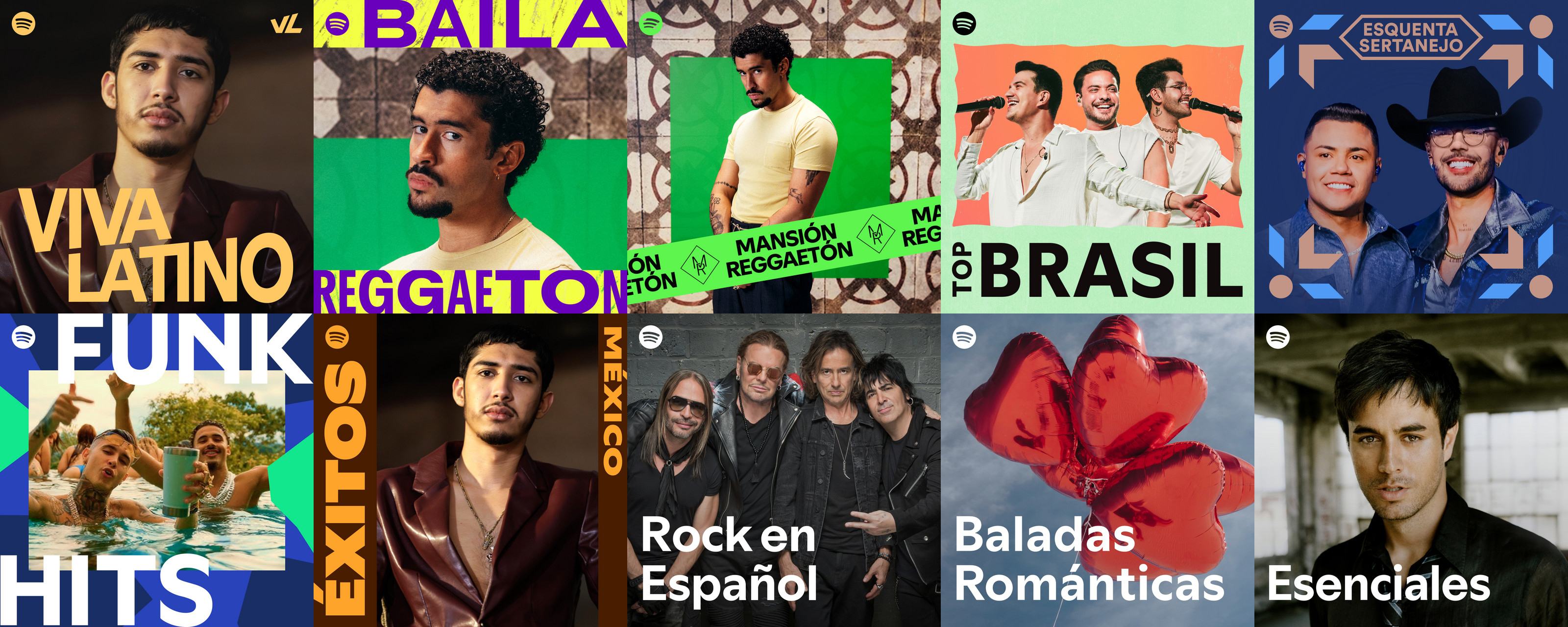 Listas de reproducción de música latina más populares en Spotify en 2025