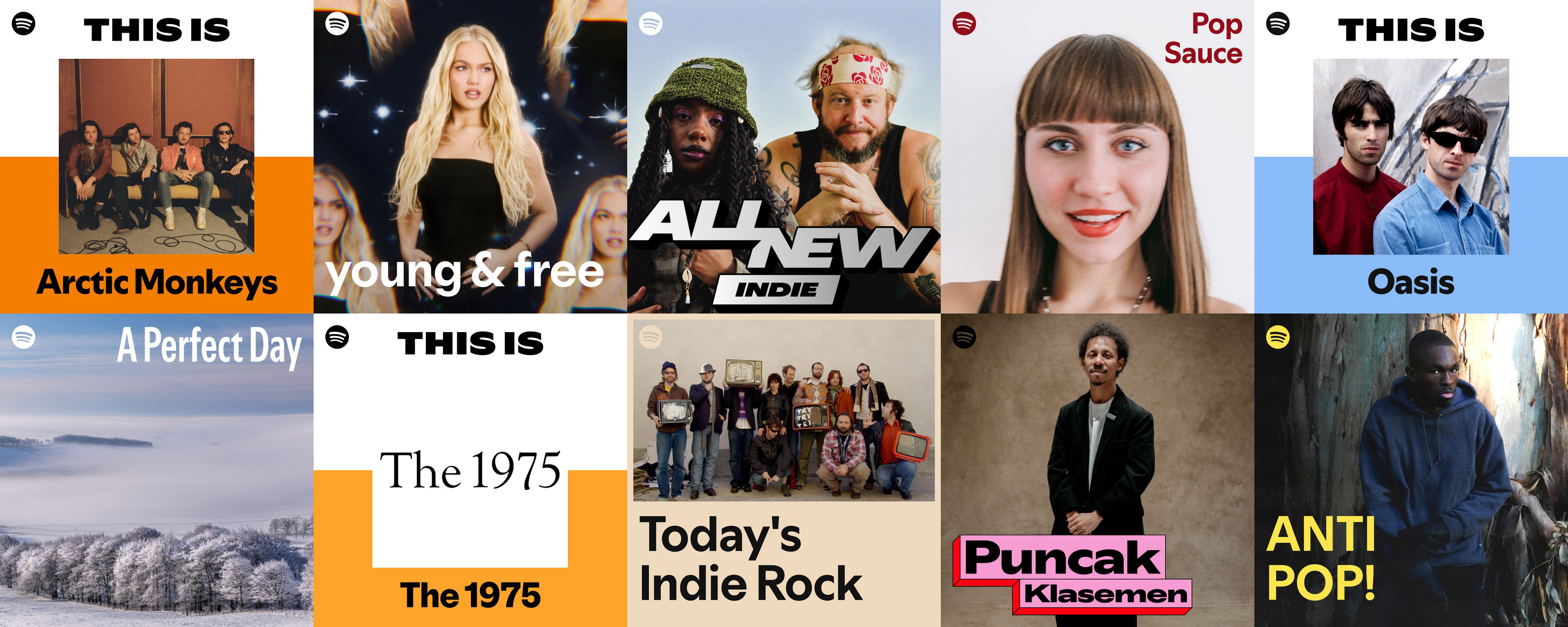 Las listas de reproducción de música indie más seguidas en Spotify en 2026