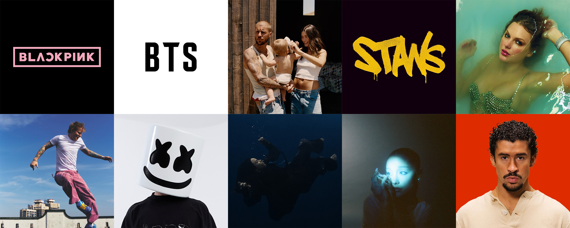 Los 10 canales oficiales de artistas con más suscriptores en YouTube en 2026