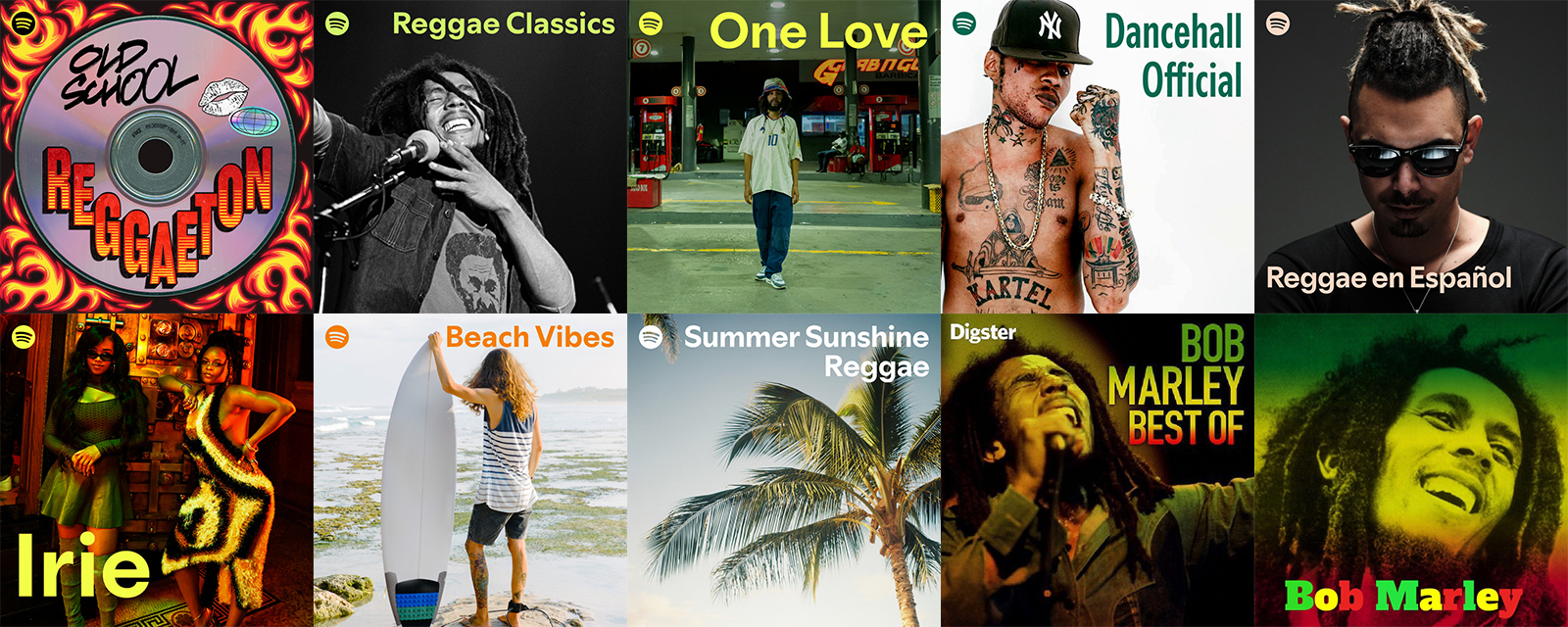 Las 10 listas de Spotify de música reggae más seguidas en 2025