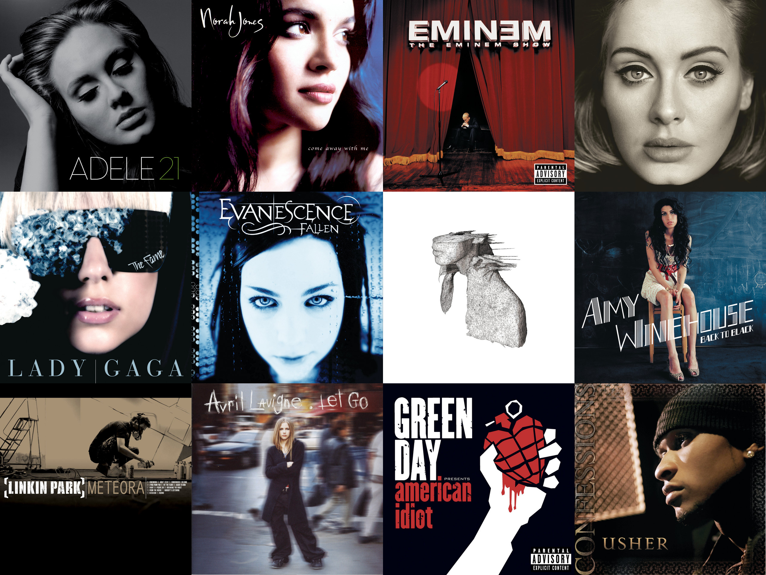 Los 12 álbumes más vendidos del siglo XXI