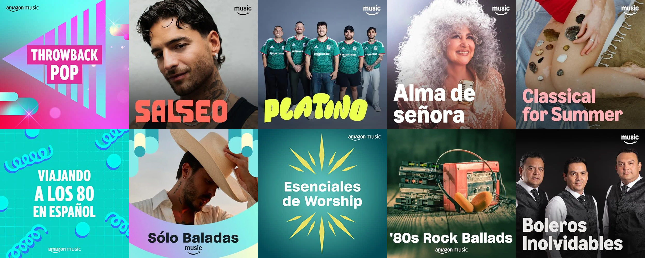 Las 10 listas de reproducción más seguidas en Amazon Music en 2026