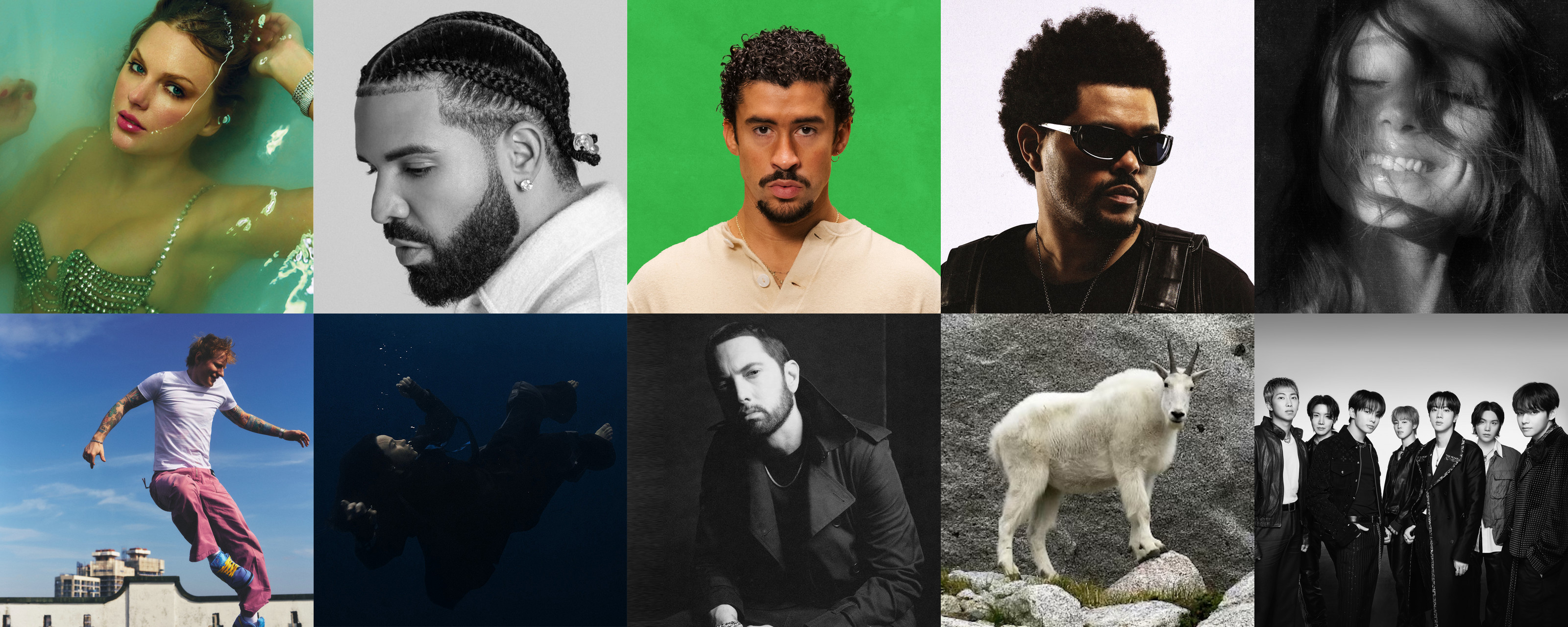 Los 10 artistas más reproducidos de todos los tiempos en Spotify en 2026