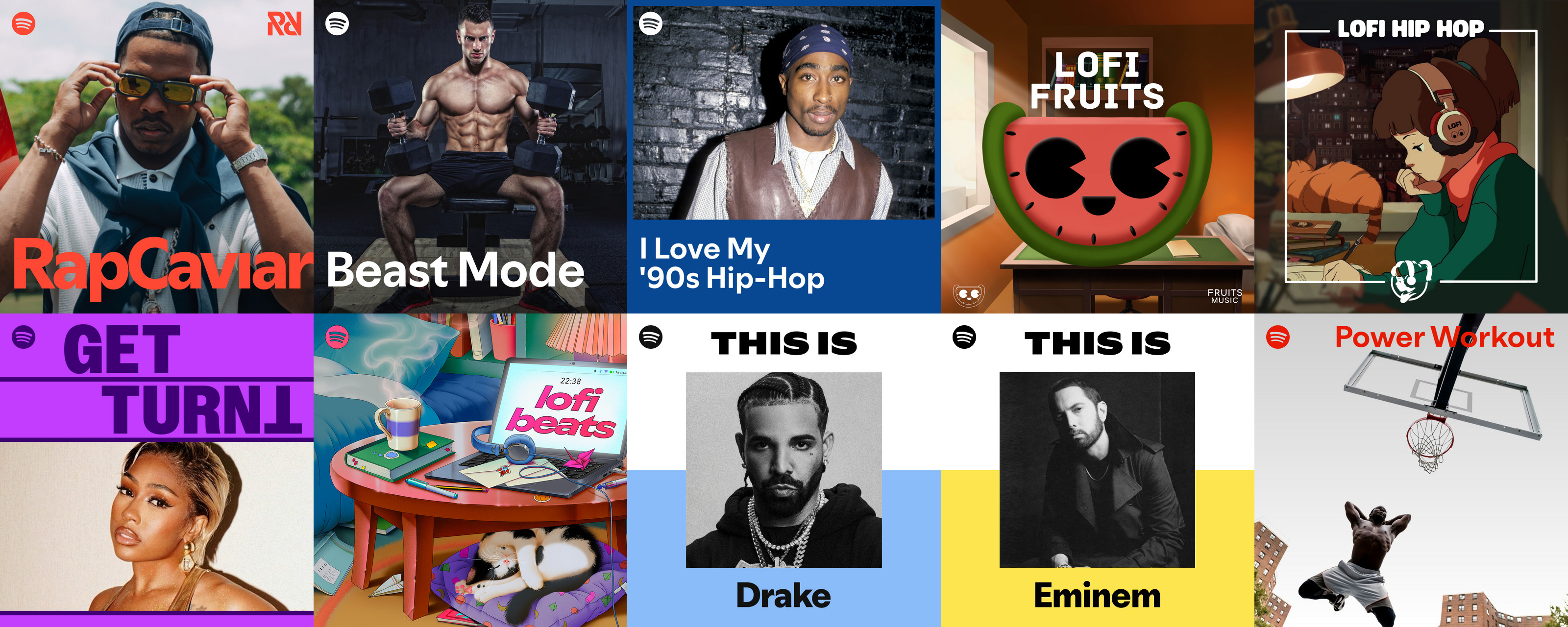 Las 10 listas de reproducción de hip-hop y rap más seguidas en Spotify en 2026