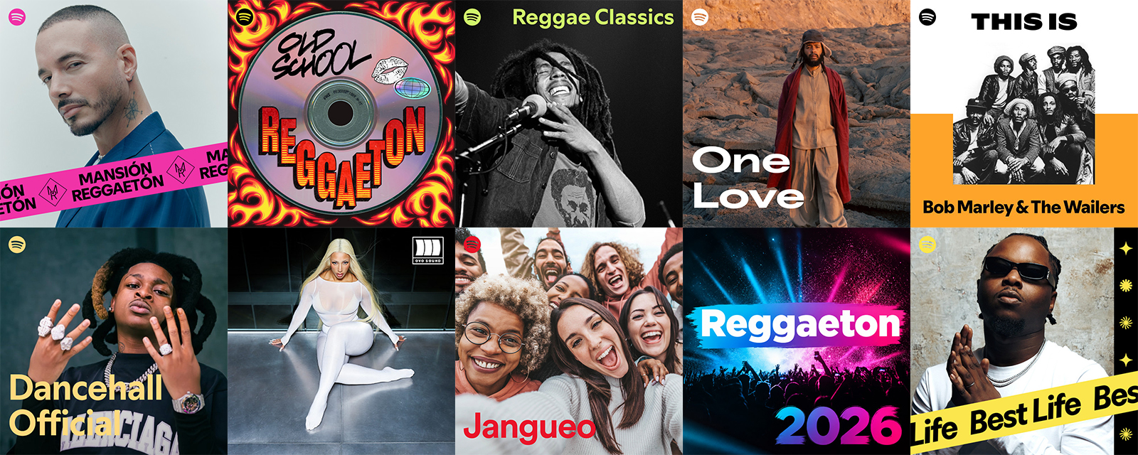 Las 10 listas de Spotify de música reggae más seguidas en 2026