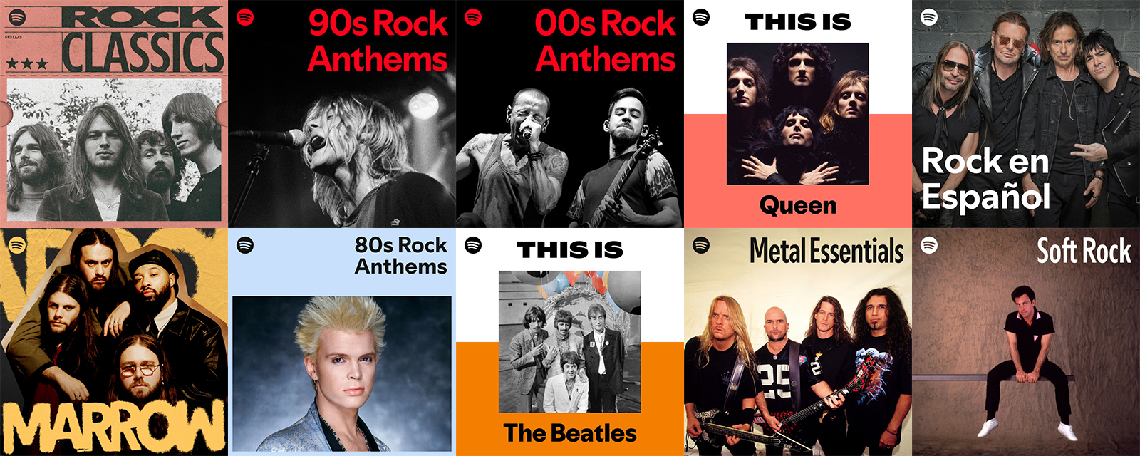 Las mejores listas de reproducción de rock en Spotify en 2026