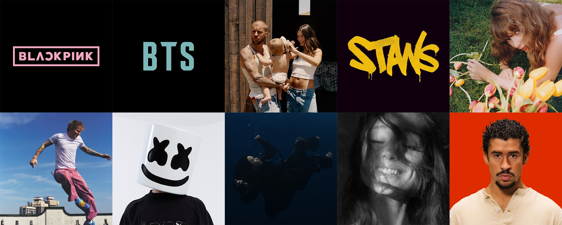 Los 10 canales oficiales de artistas con más suscriptores en YouTube en 2026