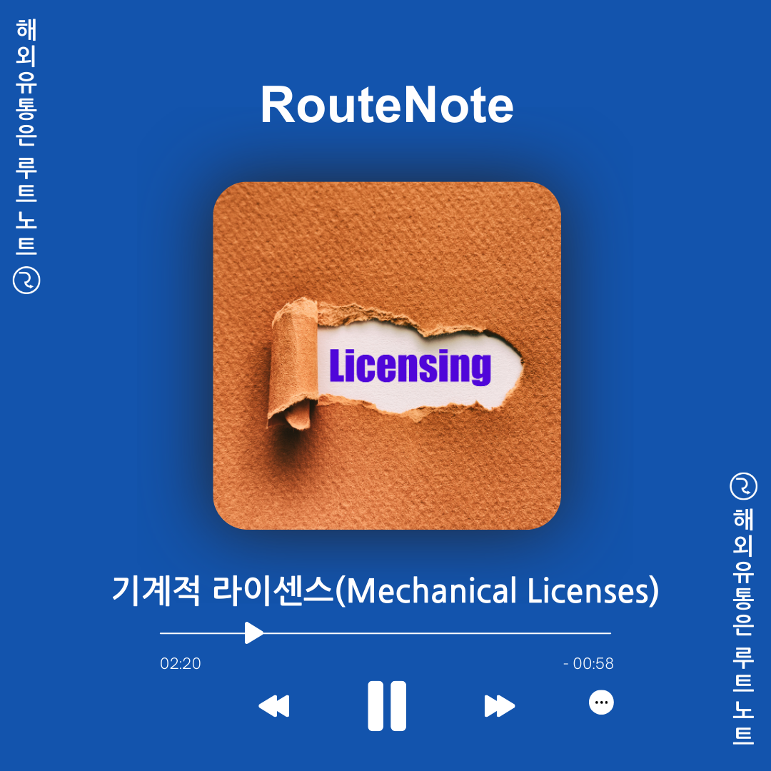 기계적 라이센스(Mechanical Licenses) 개념과 대행 사이트 Affordable Song Licensing