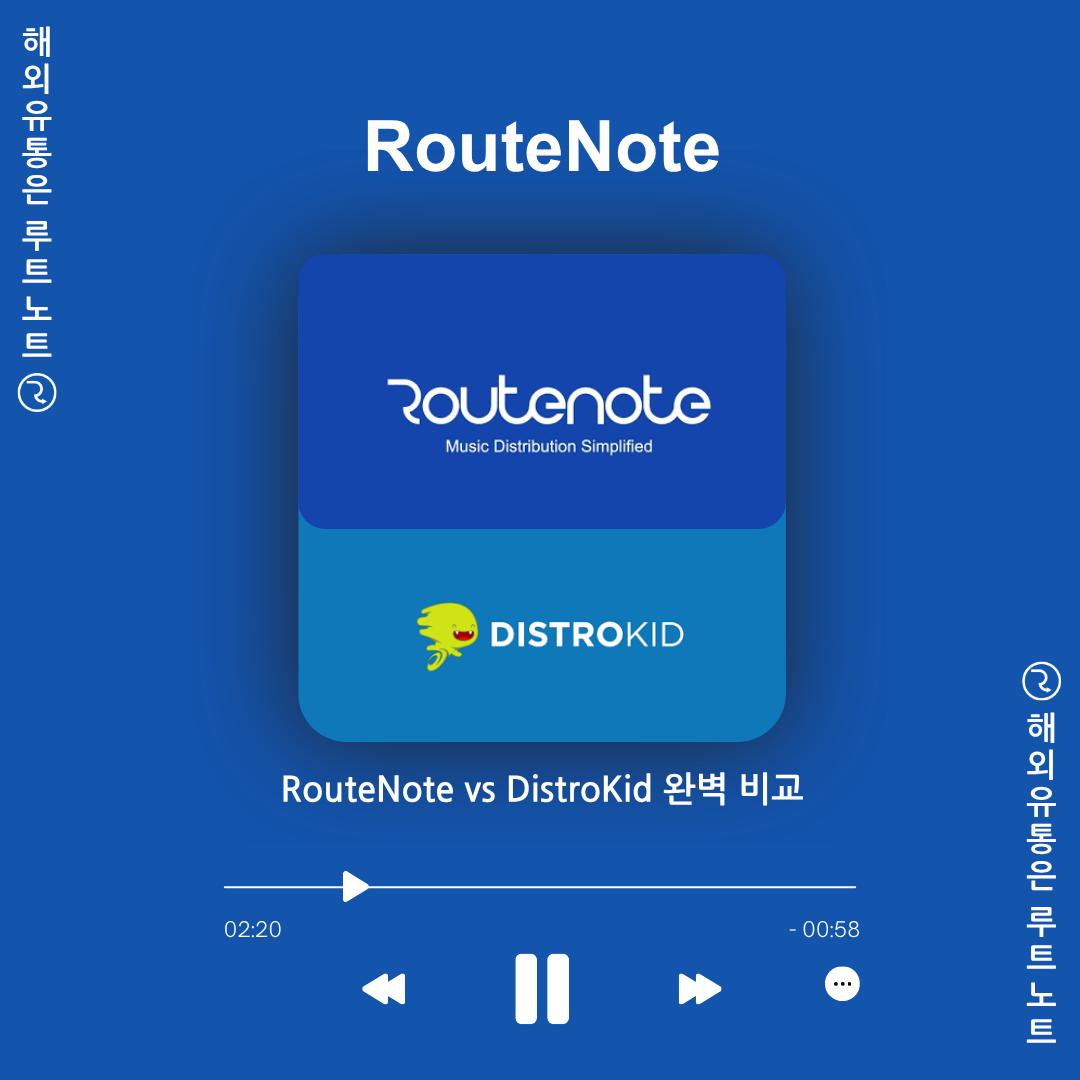 🎧🔥 음악 유통 어디가 좋을까? – RouteNote(루트노트) vs DistroKid(디스트로키드) 완벽 비교!