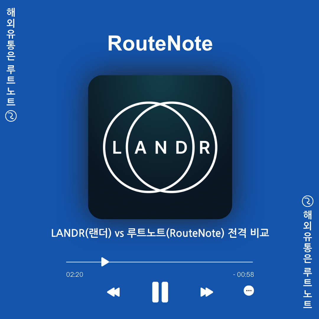 LANDR(랜더) vs 루트노트(RouteNote) 중 나에게 맞는 선택은?