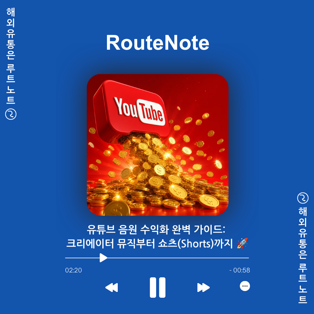 유튜브 음원 수익화 완벽 가이드: 크리에이터 뮤직부터 쇼츠(Shorts)까지 🚀